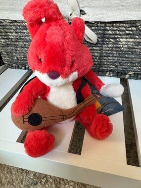 Douglas Red Fox Plush Guitar Red & Yellow's Noisy Night Story Character 2012 7"